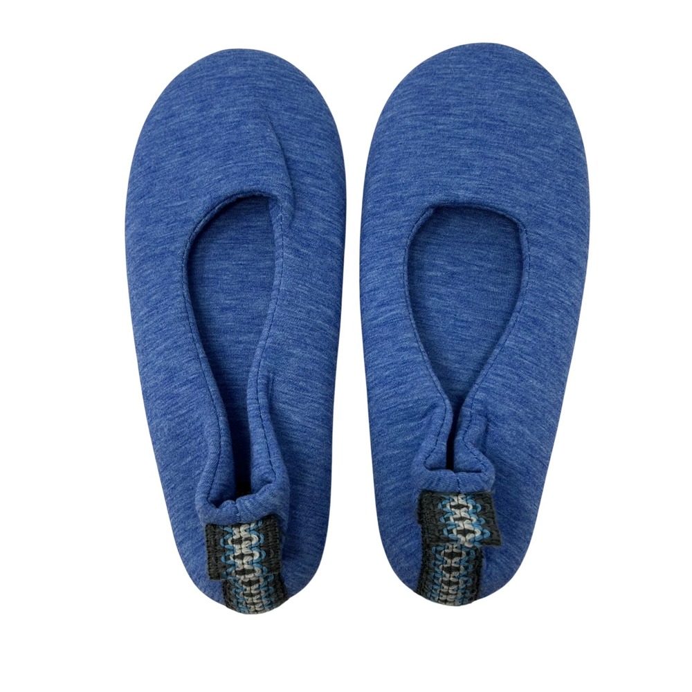 Muk Luks Womens Ballerina Slippers Blue Heathered Indoor Lounge Shoes - Picture 6 of 8